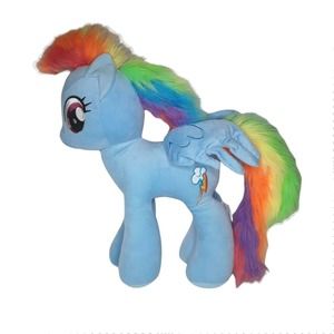 My Little Pony Rainbow Dash Large Plush 20" Stuffed Toy Hasbro Blue Pegasus 2014